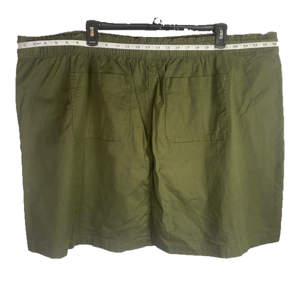Croft & Barrow Olive Green Drawstring Mini Skirt NWT Size 4X - Picture 7 of 10